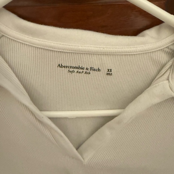Abercrombie & Fitch White Long Sleeve Top - Picture 2 of 2
